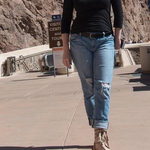 Kut From the Kloth Distressed Boyfriend Jeans